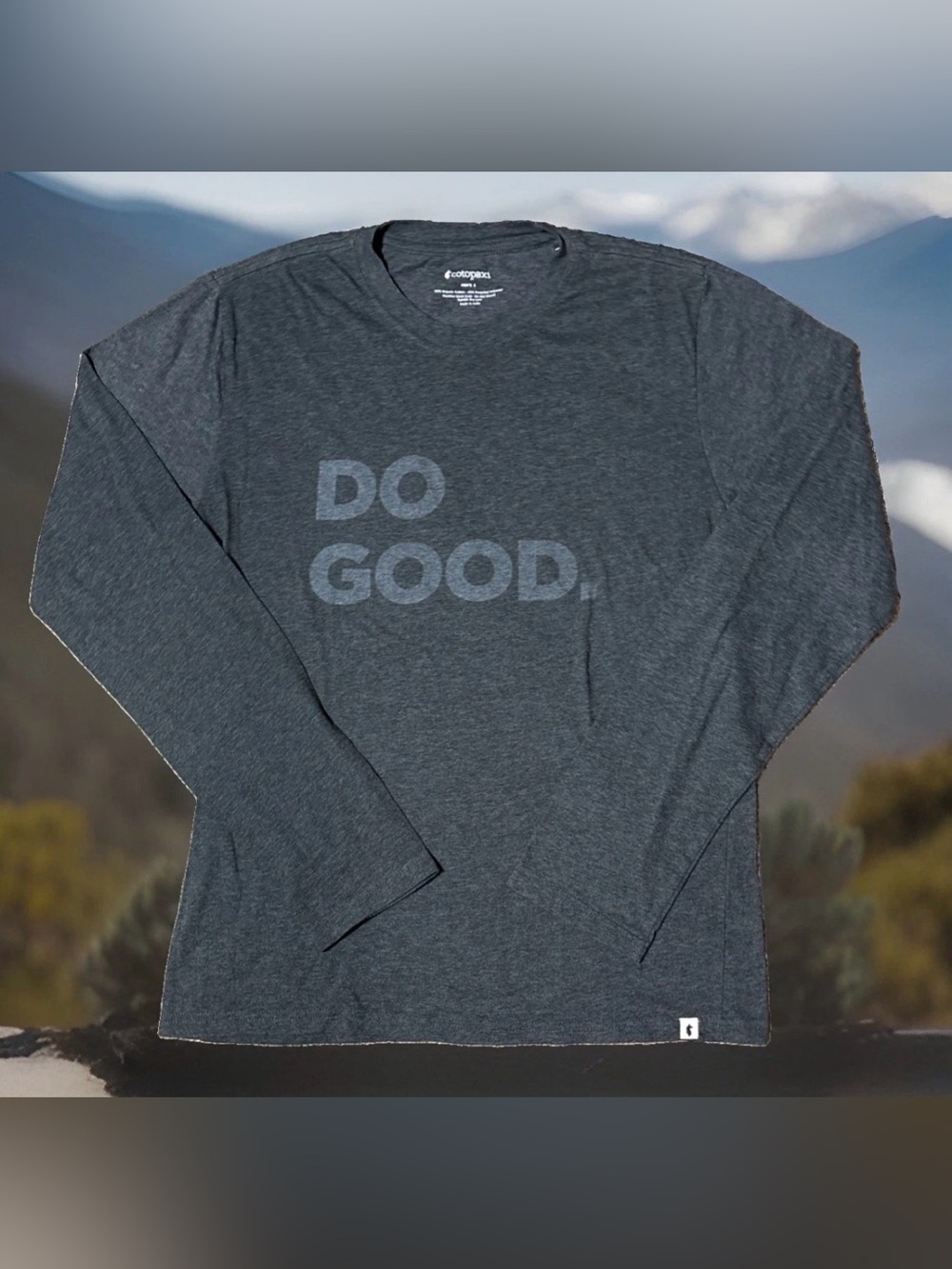 Cotopaxi Men's Do Good Organic Cotton Shirt Small Heather Grey EUC Gorpcore